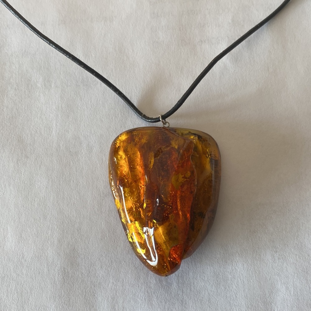 Statement Amber Necklace - image 2